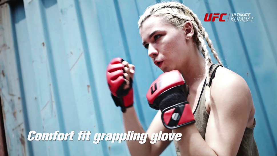 UFC Перчатки MMA для грэпплинга 5 унций чёрные S/M