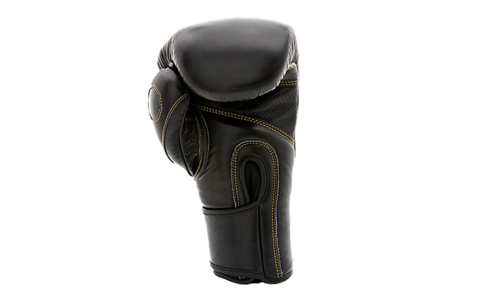 UFC Премиальные тренировочные перчатки на липучке чёрные - 12 Oz