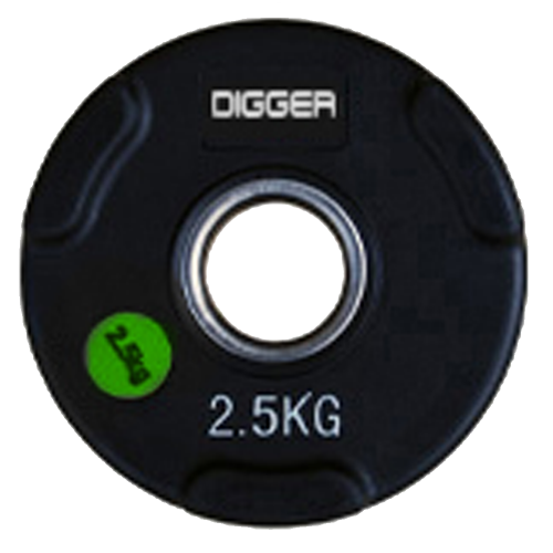 Диск олимпийский обрезиненный 3-х хватовый 2,5кг Hasttings Digger HD51C1C-2,5