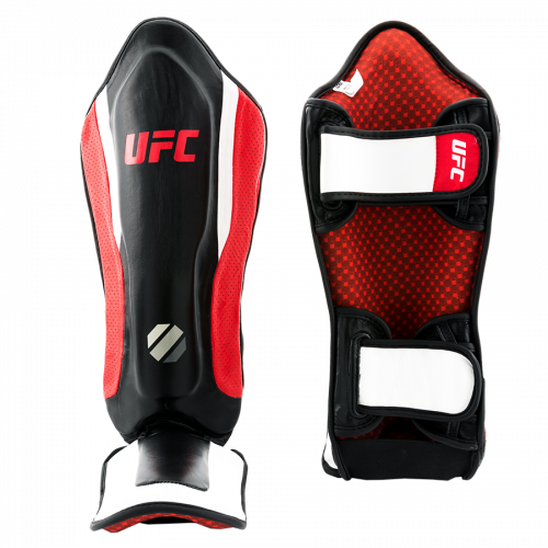 UFC Защита голени с защитой подъема стопы черная - L/XL