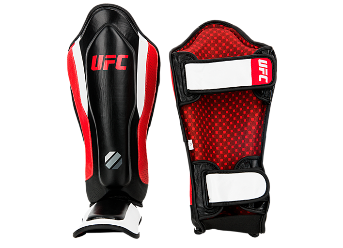 UFC Защита голени с защитой подъема стопы черная - L/XL
