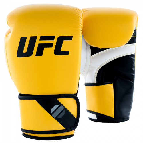 UFC Pro Fitness Перчатки тренировочные для спарринга желтые - 6 Oz